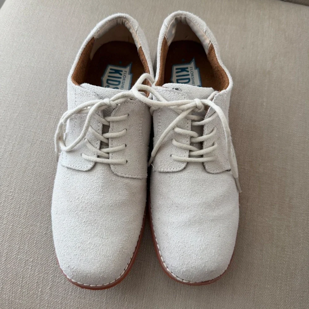 Florsheim Kids Boys Sand Suede Leather Bucks Dress Shoes 16503-100 Size 5M